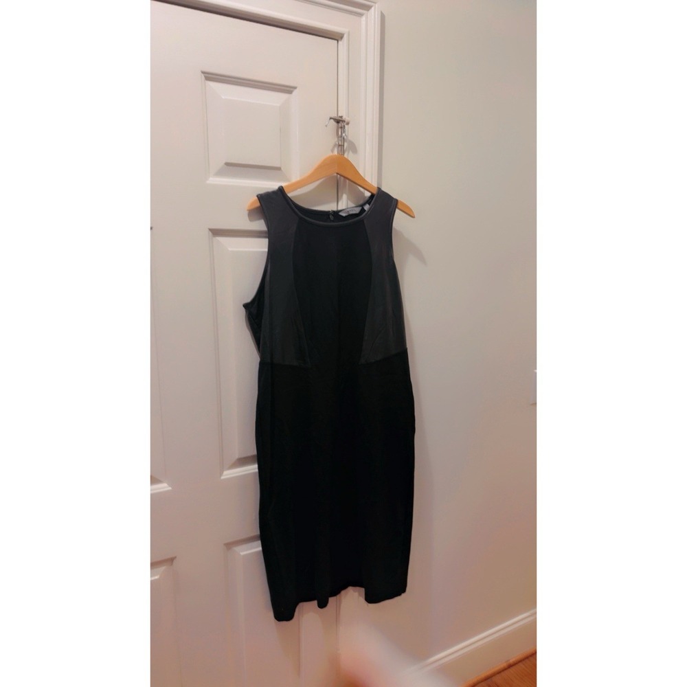 Athleta Black Sleeveless Midi Dress Stretch‎ Career Casual Workwear